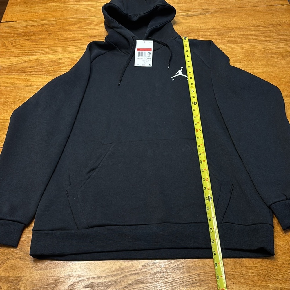 Jordan Black Pullover Hoodie with White Jumpman Logo - Picture 4 of 8